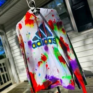 Custom glow in the dark addidas hoodie